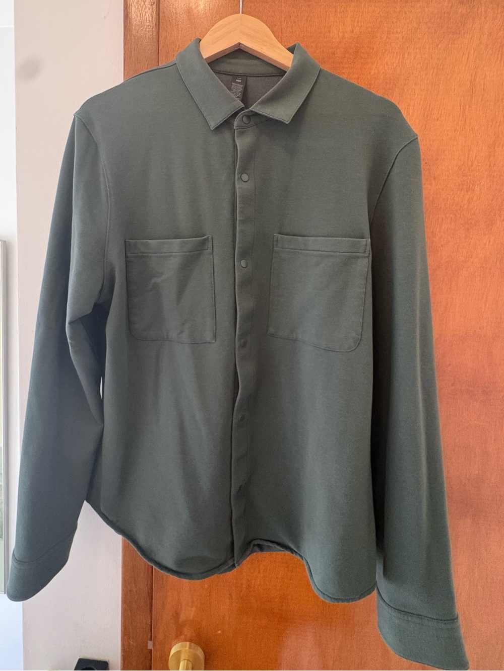 lululemon athletica Olive Green Button-Front Shirt Jacket